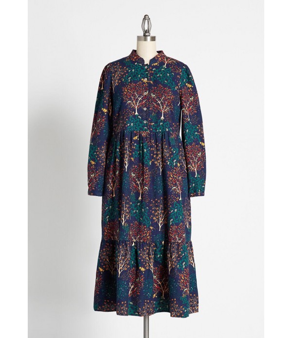 Enchanted Woods Midi Dress
