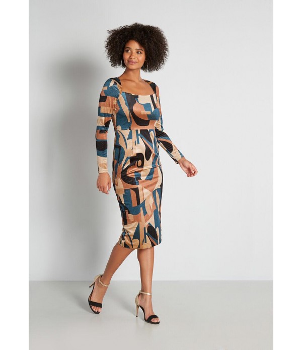 Geometric Eccentric Dress