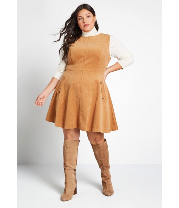 Allure in Order Corduroy Dress