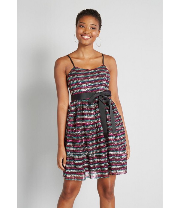 Glistening Rainbows Mini Dress