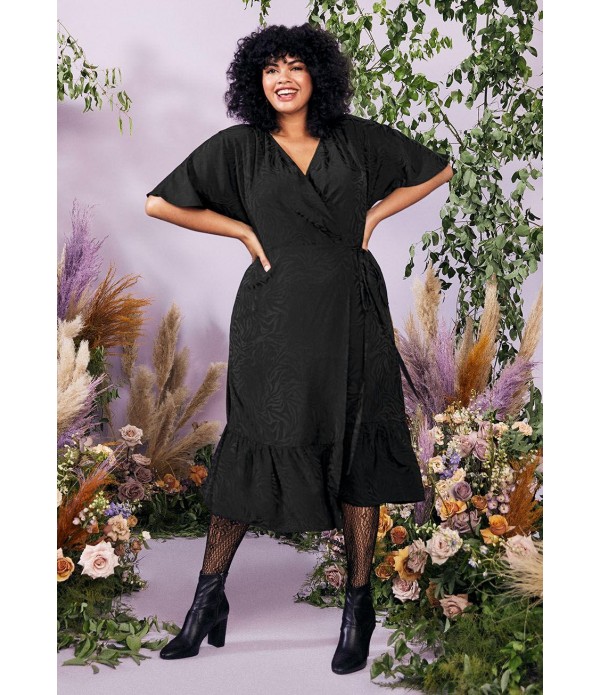 Havana Daydreamer Surplice Midi Dress