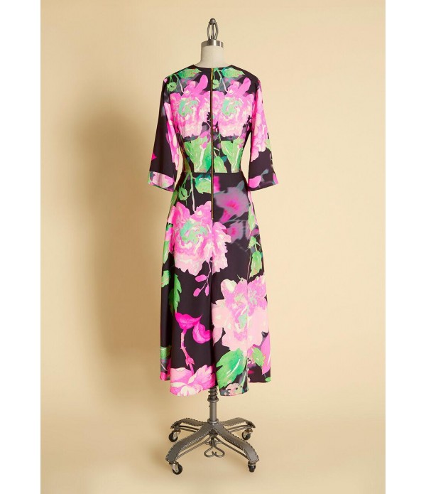 Feelin' Floral in My Mind Midi Wrap Dress