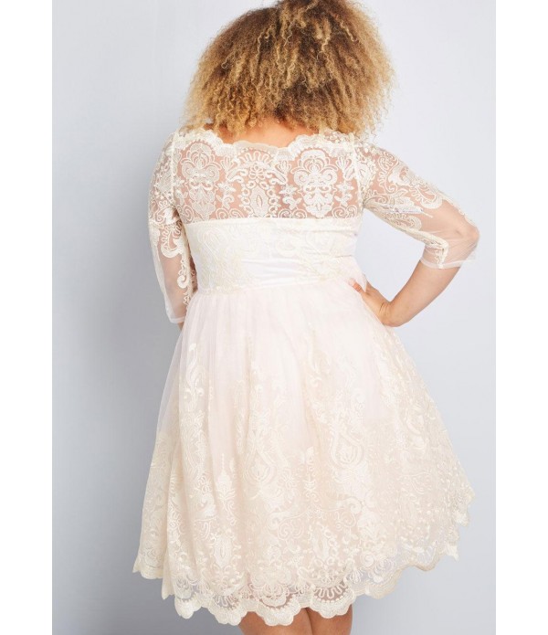 Gilded Grace Lace Dress