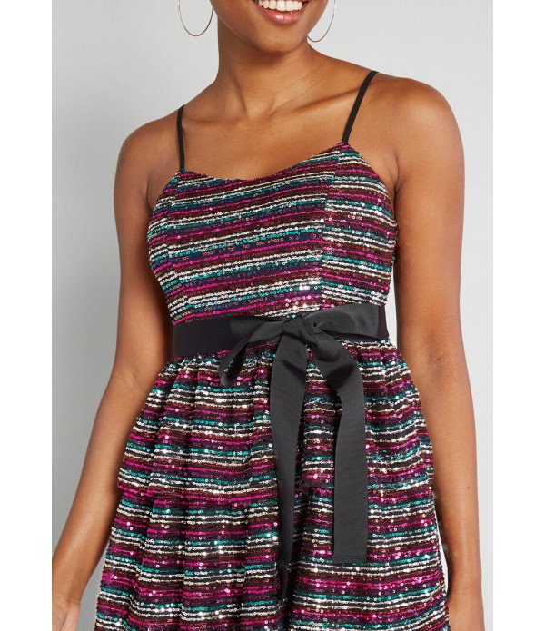 Glistening Rainbows Mini Dress