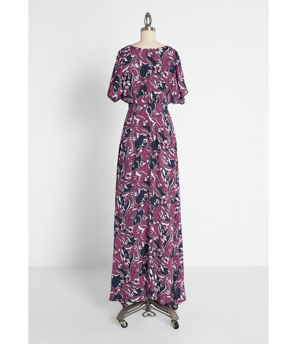 Baroque Bouquet Maxi Dress