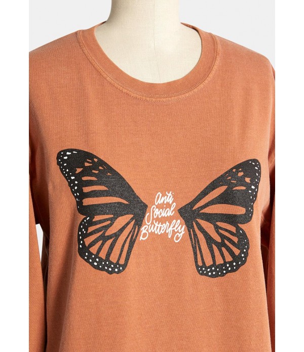 Anti-Social Butterfly Long Sleeve Tee