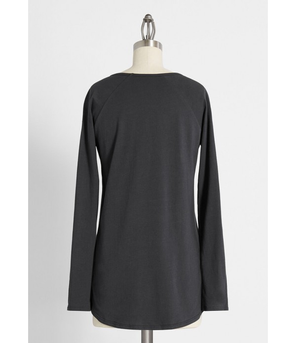 Completely At Ease Cotton Raglan Tee