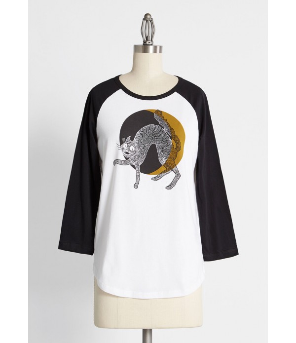Fraidy Cat Raglan Tee