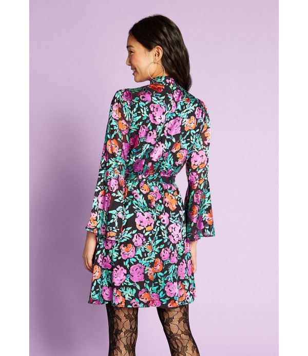 Behind This Curtain… Mock Neck Dress