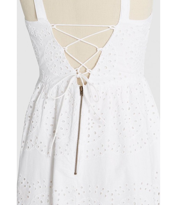 Caught My Eyelet Cotton Sundress
