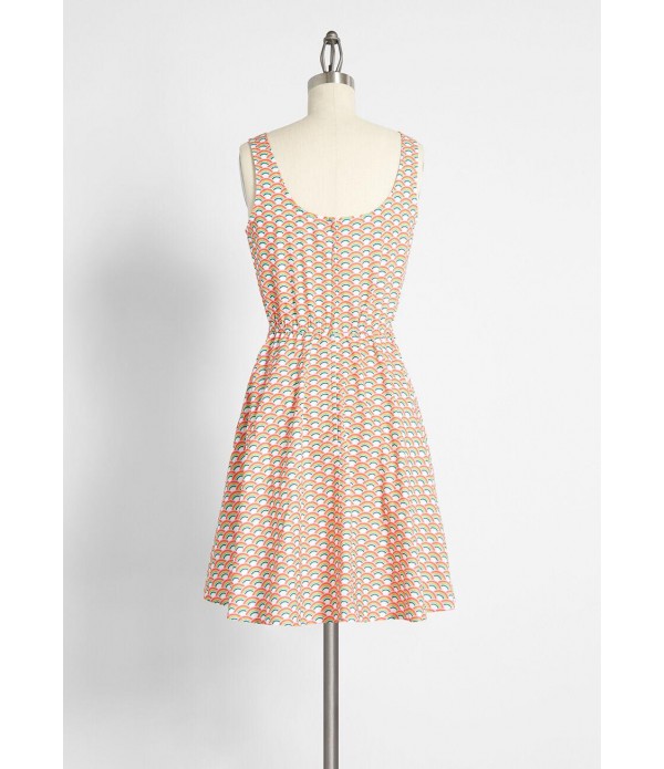 A Scoop of Sweet Fit-and-Flare Dress