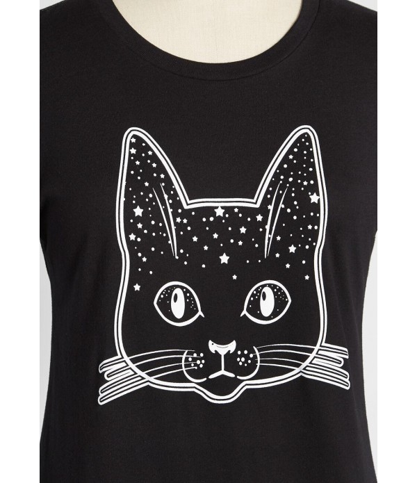 Cosmical Cat Graphic Tee