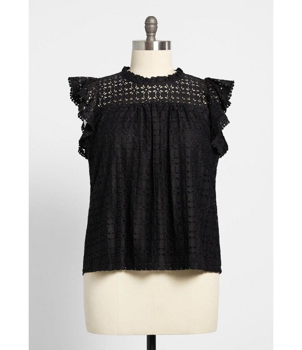 A Night Out Crochet Tunic - Plus Size