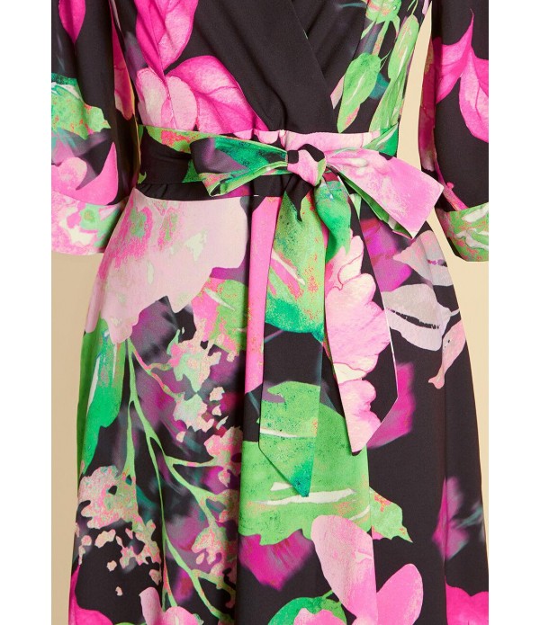 Feelin' Floral in My Mind Midi Wrap Dress