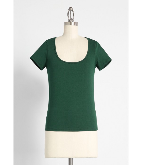 Knack to Basics Scoop Neck Tee