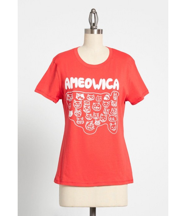 Ameowica Cats Graphic Tee