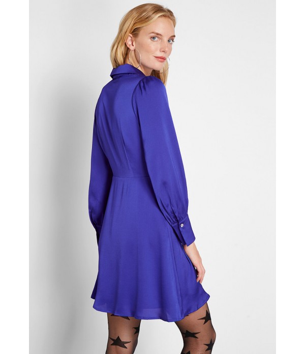 Dose of Darling Satin A-Line Dress
