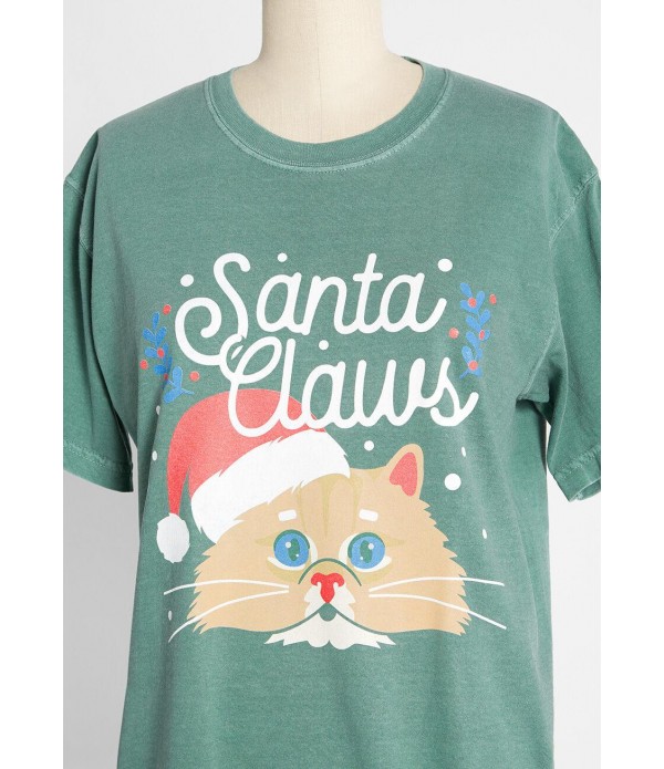 Feline Festivities Graphic Tee
