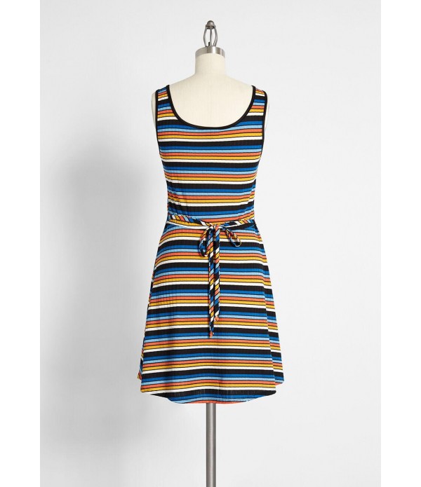 Fall in Line Sleeveless Tank Dress