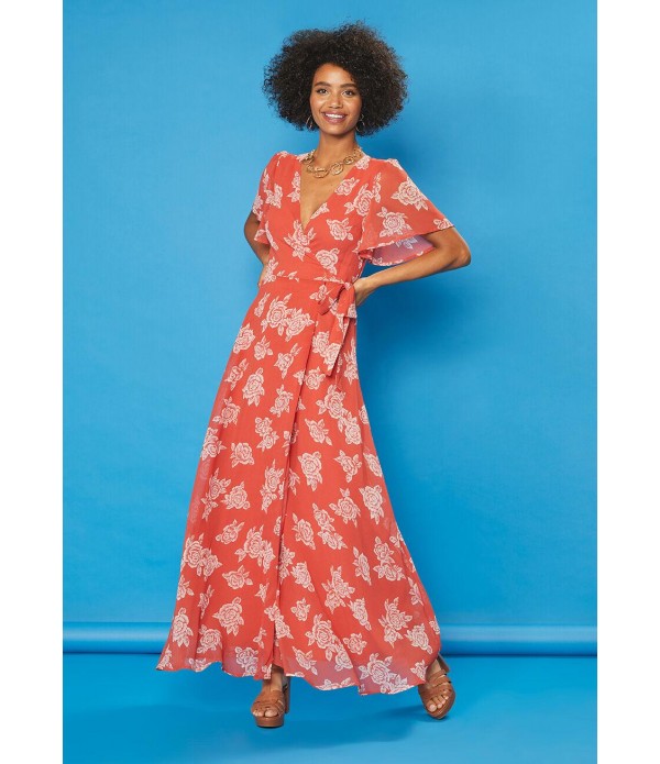 Desert Rose Maxi Wrap Dress
