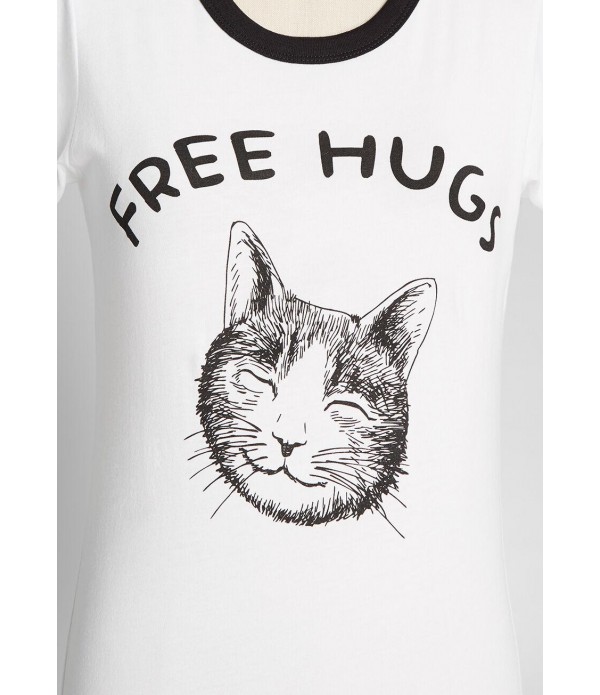 Free Hugs Ringer Tee