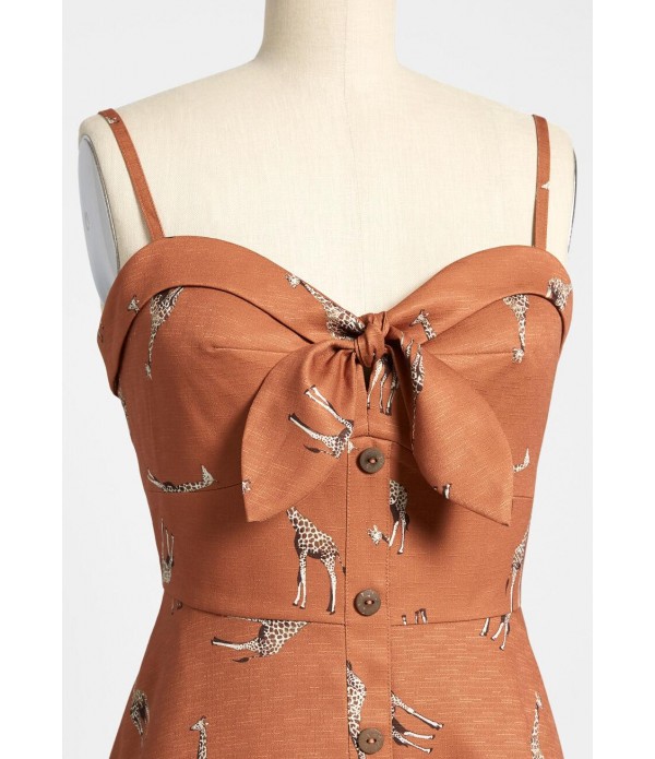 Giraffe to See It A-Line Dress