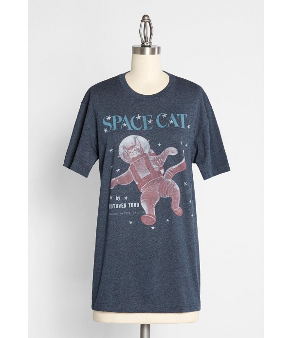 Spectacular Space Cat Graphic Tee