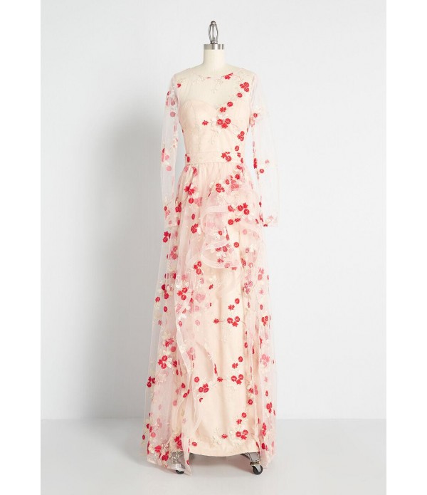 Cherry Blossom Skies Maxi Dress