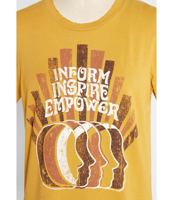 ModCloth x Dazey L.A. Inform Empower Inspire Graphic Tee