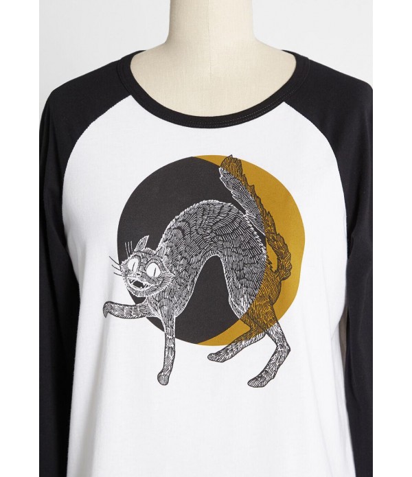 Fraidy Cat Raglan Tee