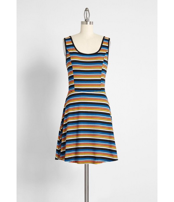 Fall in Line Sleeveless Tank Dress