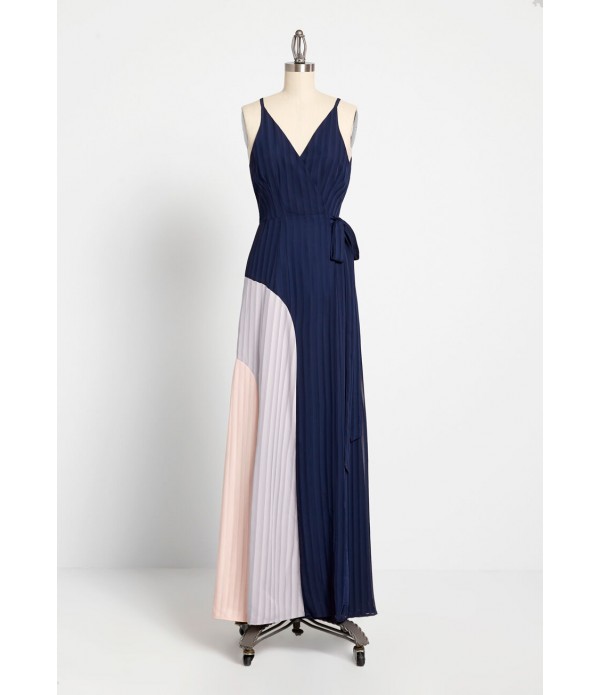 Colorblock On By Wrap Dress
