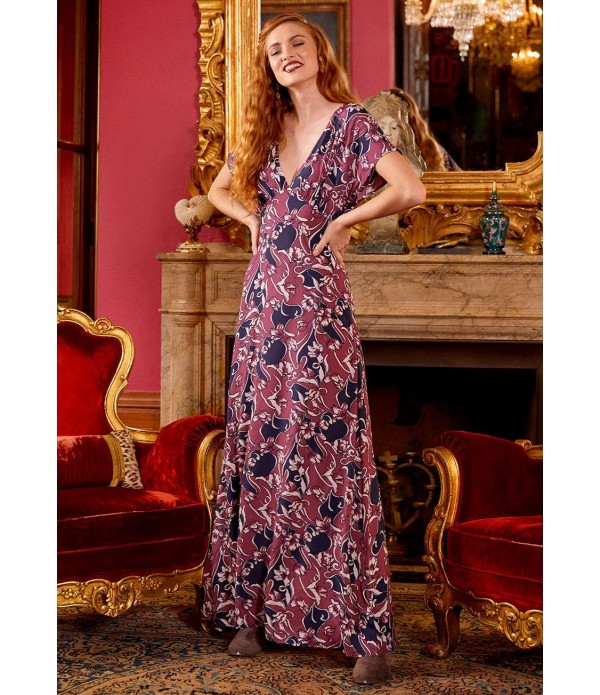 Baroque Bouquet Maxi Dress