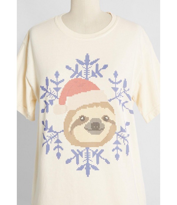 Happy Sloth-idays Graphic Tee
