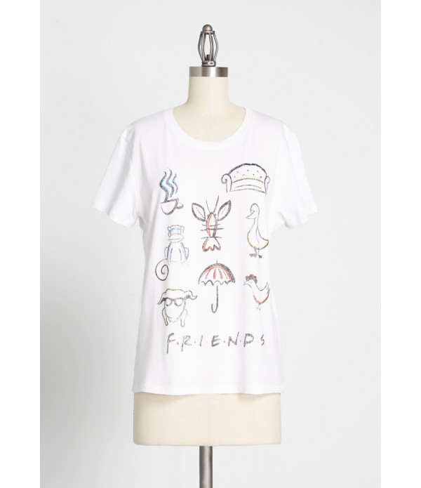 Friends Icons Graphic Tee