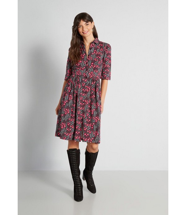 Flowerbeds Forever Midi Dress