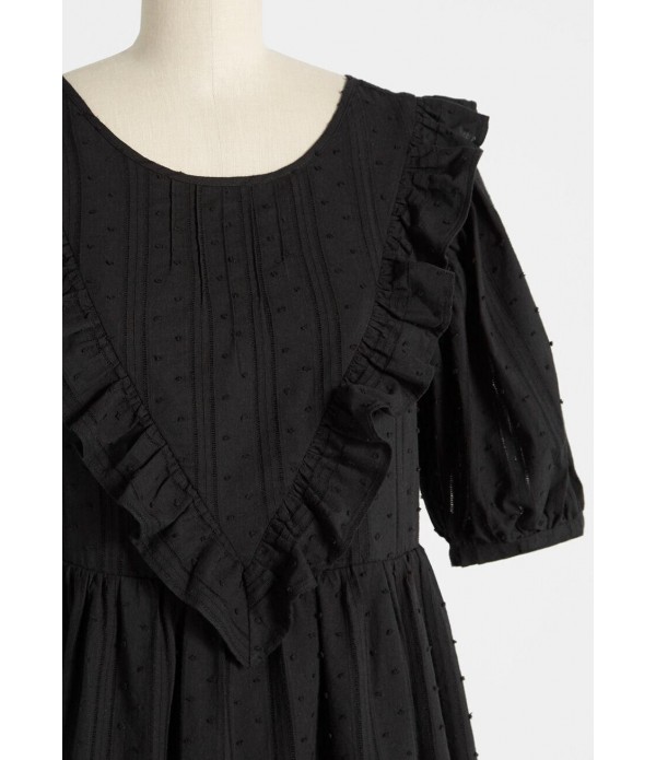 Frill Seeker Cotton Babydoll Dress