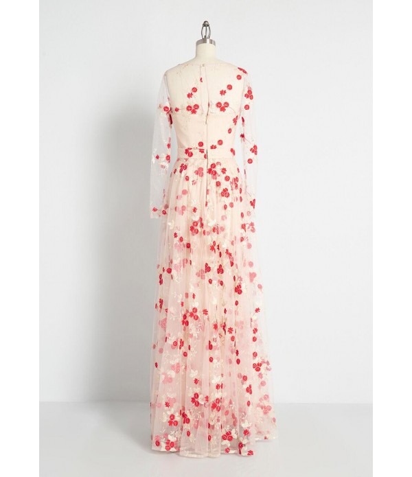 Cherry Blossom Skies Maxi Dress