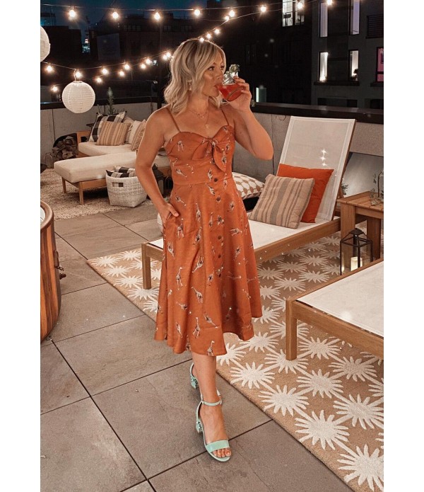 Giraffe to See It A-Line Dress