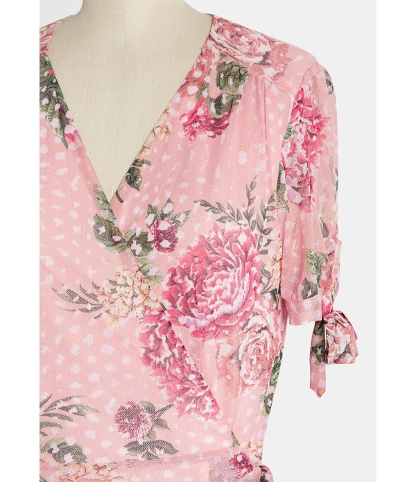 Botanical Occasion Wrap Dress