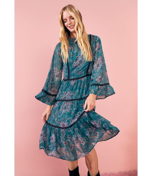 Frolicking in the Flower Fields Midi Dress