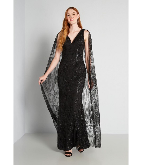Cloaked and Loaded Maxi Dress