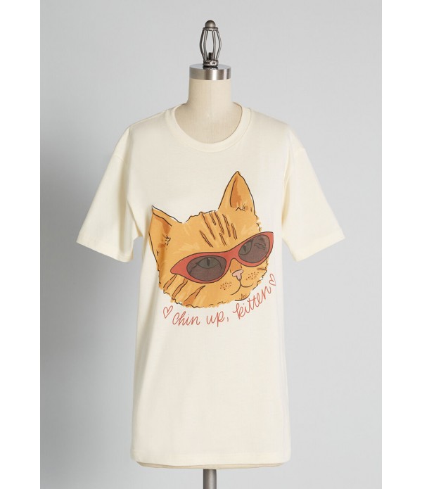 Chin Up, Kitten Graphic Tee