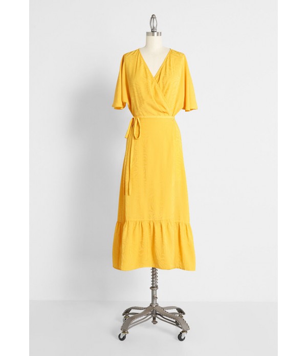 Havana Daydreamer Surplice Midi Dress