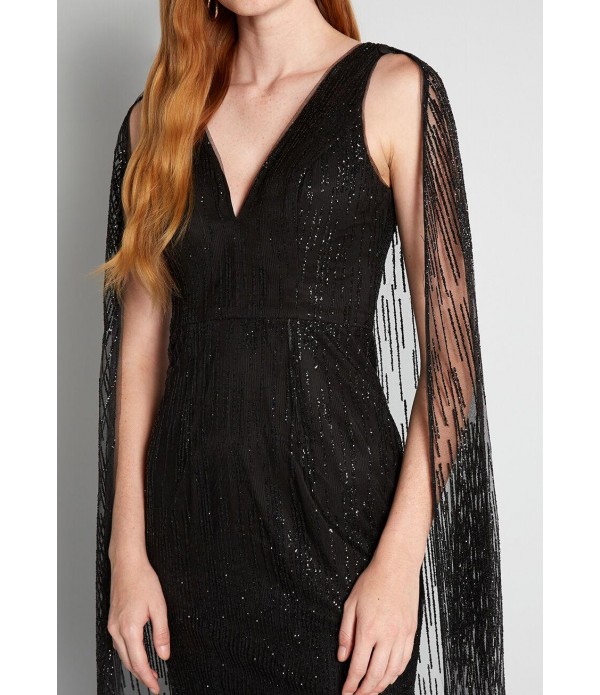 Cloaked and Loaded Maxi Dress