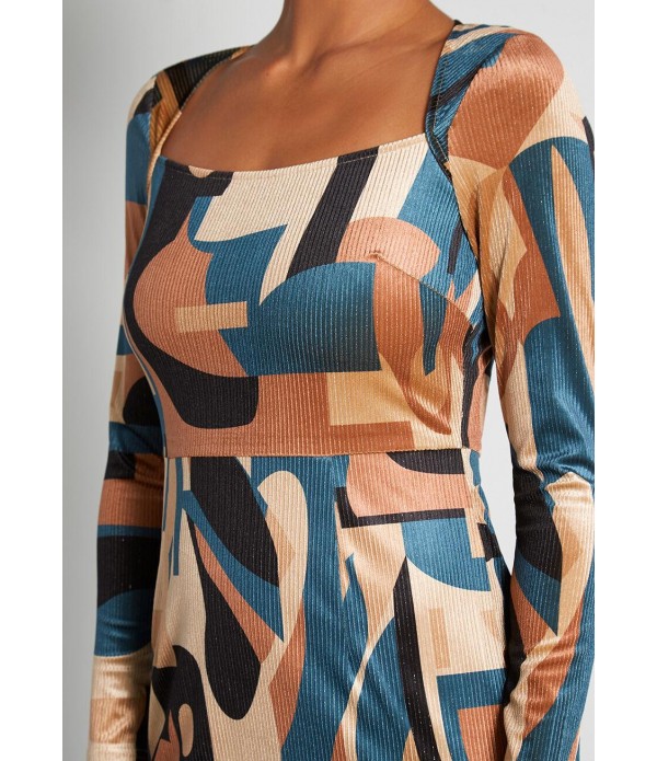 Geometric Eccentric Dress