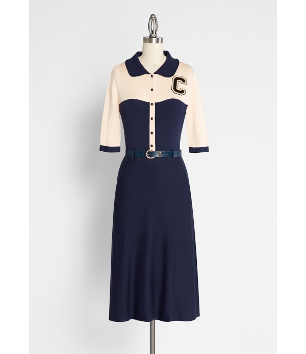 Classically Collegiate A-Line Dress