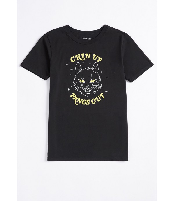 Chin Up, Fangs Out Glow-in-the-Dark Graphic Tee