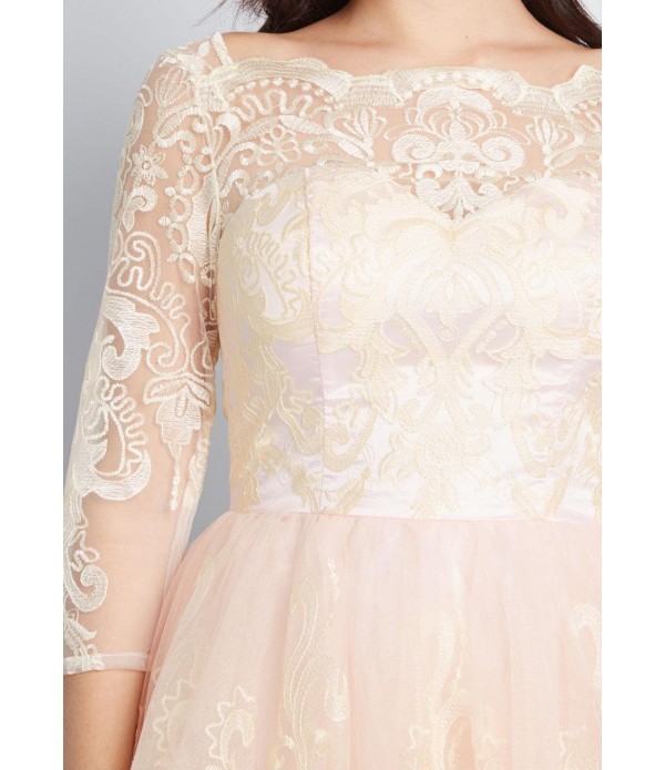 Gilded Grace Lace Dress