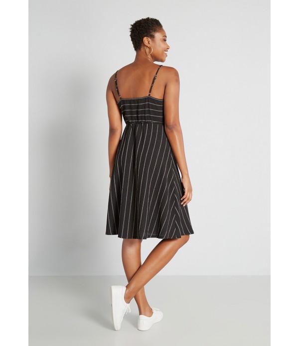 Blurred Lines Wrap Midi Dress